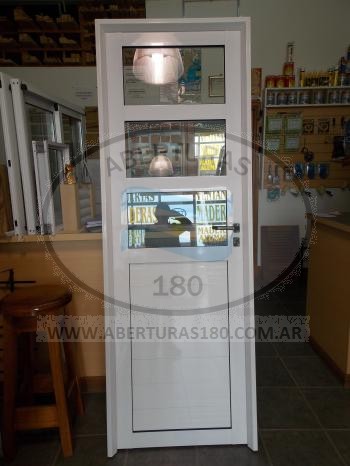 Puerta de aluminio de 25 mod 