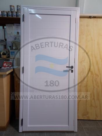 Puerta doble aluminio modelo D.