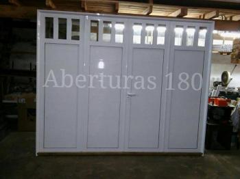 Puerta de entrada, aluminio linea modena, modelo 