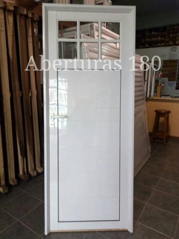 Puerta de entrada, aluminio linea modena, modelo 