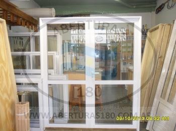Puerta de aluminio de 25 mod 