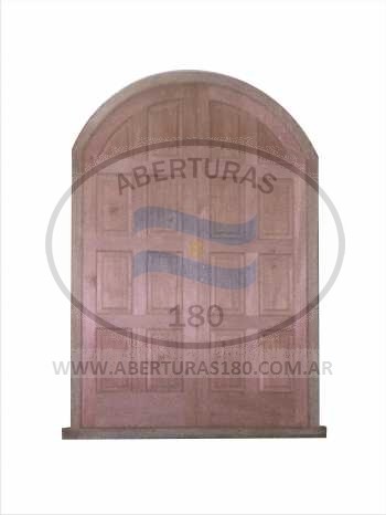 Puerta machimbre horizontal marcos fijos lateral.