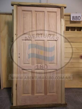 Portn en saligna con marco en madera semi dura M.H.